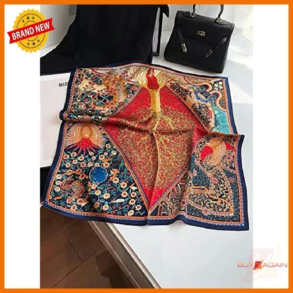 27x27 Mulberry Silk Square Scarf Versatile Fashion Accessory